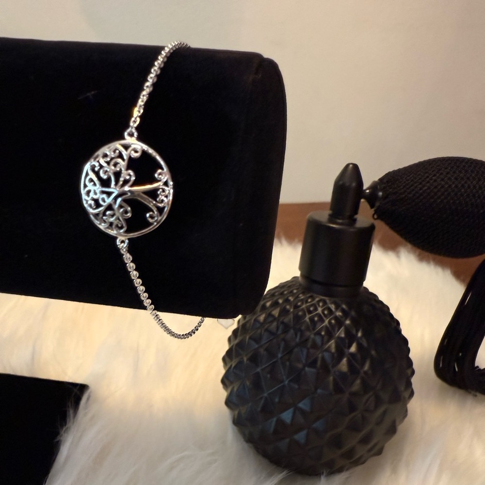G12 Elegant 92.5% Silver Tree of Life Adjustable Slide Bracelet